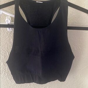 Black Racerback Crop Top